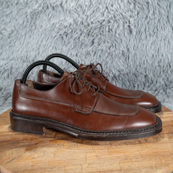 Salvatore Ferragamo Other - SALVATORE FERRAGAMO Brown Leather Split Toe Oxford Men's Shoe 7D